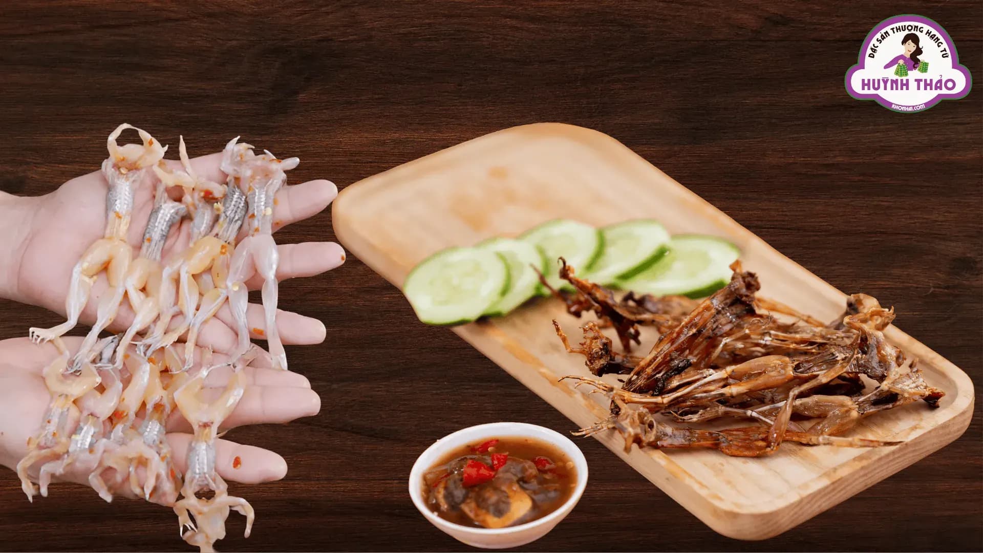 Khô nhái An Giang Huỳnh Thảo — đặc sản vũ nữ chân dài chính gốc